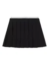 Dolce & Gabbana Pleated Mini Skirt In Black
