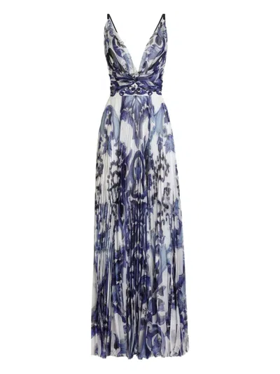 DOLCE & GABBANA PLEATED PRINT DRESS