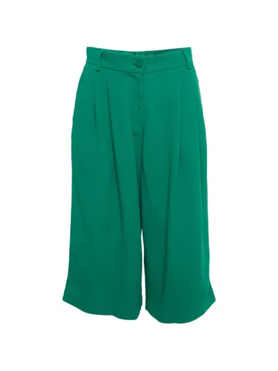 Pre-owned Dolce & Gabbana Pleated Shorts In Green