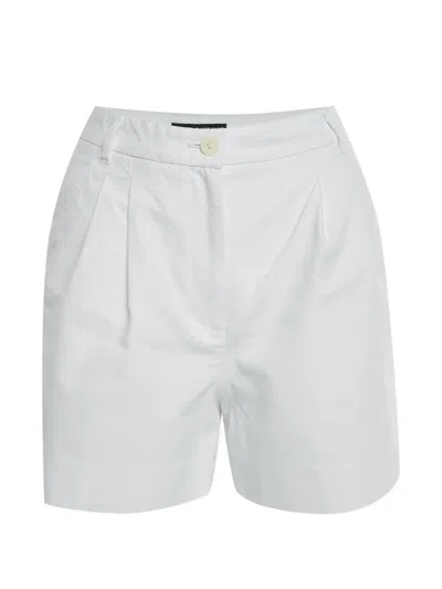 Pre-owned Dolce & Gabbana Pleated Shorts In White