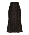Dolce & Gabbana Pleated Skirt In Black