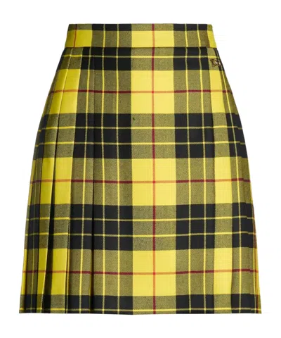 Dolce & Gabbana Pleated Skirt In Yellow