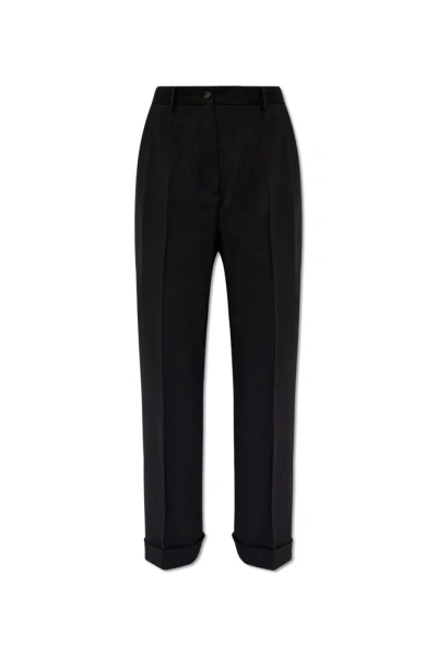 Dolce & Gabbana Pleated Tailored Pants In Black