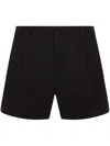 Dolce & Gabbana Tailored Shorts With Pleats In Black