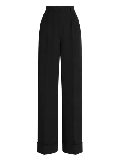 Dolce & Gabbana Pleated Trousers In Black