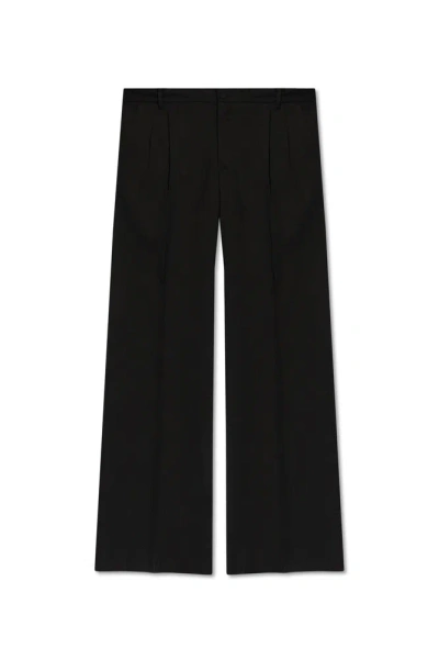 Dolce & Gabbana Pleated Trousers In Black