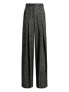 Dolce & Gabbana Wool Trousers With Back Pocket And Pleated Design In Black