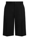 Dolce & Gabbana Pleated Wide-leg Shorts In Black