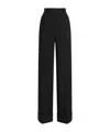 Dolce & Gabbana Two-way Stretch Wool Trousers In Black