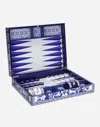 Dolce & Gabbana Plexiglass Backgammon Set In Blue