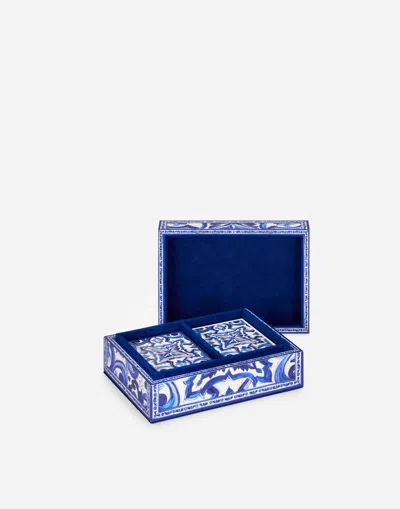 Dolce & Gabbana Plexiglass Poker Set In Multi