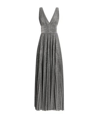 DOLCE & GABBANA PLISSÉ-EFFECT GOWN