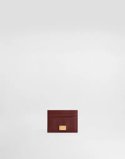 DOLCE & GABBANA PLONGÉ CALFSKIN CARD HOLDER