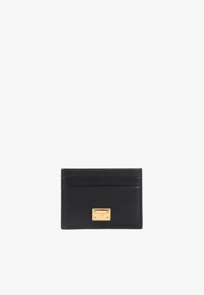 DOLCE & GABBANA PLONGÉ CALFSKIN CARDHOLDER