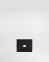 Dolce & Gabbana Gold-tone Hardware Wallets With Timeless Style In Black