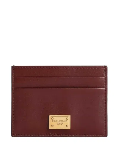 Dolce & Gabbana Plongé Card Holder In Red