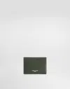 Dolce & Gabbana Plongé Woven Calfskin Card Holder