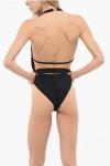 Dolce & Gabbana Plunging Neckline Belted Swimsuit