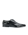 Dolce & Gabbana Point-toe Derby Shoes In Black