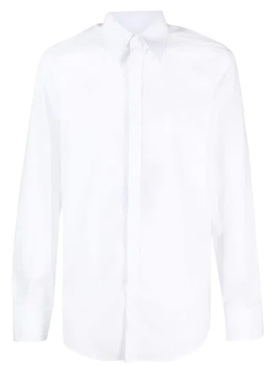DOLCE & GABBANA POINTED-COLLAR COTTON SHIRT