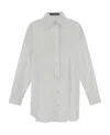 Dolce & Gabbana Pointed-collar Drop-shoulder Shirt In White
