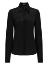 Dolce & Gabbana Pointed-collar Shirt In Black
