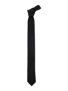 Dolce & Gabbana Martini Black Tie With Pointed Tip In Silk Man