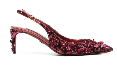 DOLCE & GABBANA POINTED HIGH-HEELED SANDALS