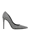 Dolce & Gabbana Houndstooth Pointed Toe Stiletto Heel Pumps In Black