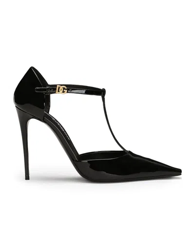 DOLCE & GABBANA DOLCE  GABBANA T-BAR POINTED TOE PUMPS