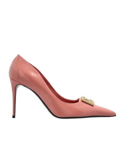 Dolce & Gabbana 90mm Logo-detailing Pumps In Pink