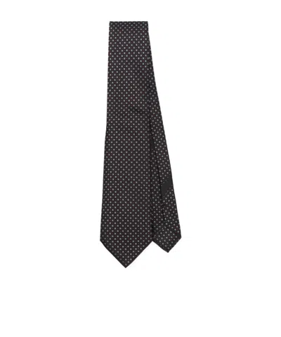 Dolce & Gabbana Pointed Tie In Black