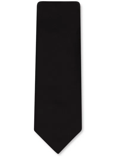 DOLCE & GABBANA POINTED-TIP SILK TIE