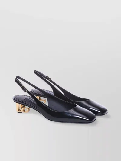 Dolce & Gabbana Pointed Toe Patent Finish Pumps In Purple