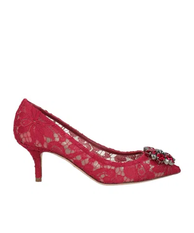 Dolce & Gabbana Pointed Toe Pumps In Red