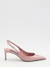 Dolce & Gabbana 70 Patent Leather Slingback Pumps In Pink