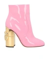 Dolce & Gabbana Pointedtoe Blockheel Ankle Boots In Multi