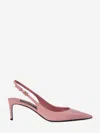 Dolce & Gabbana 70 Patent Leather Slingback Pumps In Pink