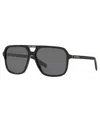 Dolce & Gabbana Polarized Sunglasses, Dg4354 58 In Black,polar Grey