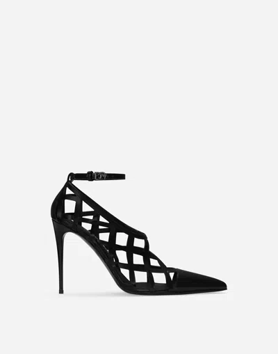 DOLCE & GABBANA POLISHED CALFSKIN PUMPS