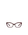 Dolce & Gabbana Polished-effect Square-frame Glasses In Red