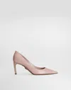 Dolce & Gabbana Polished Goatskin Pumps In Pale Pink