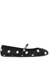 Dolce & Gabbana Printed Satin Ballet Flats