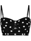 Dolce & Gabbana Dolce Gabbana Logo Detailed Corset Top In Black