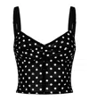 Dolce & Gabbana Polka-dot Corset Top