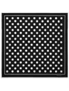 Dolce & Gabbana Polka-dot Cotton Scarf In Black