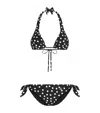 Dolce & Gabbana Black Polka Dot Bikini Set