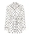 Dolce & Gabbana Polka-dot Long-sleeved Pajama Shirt In White
