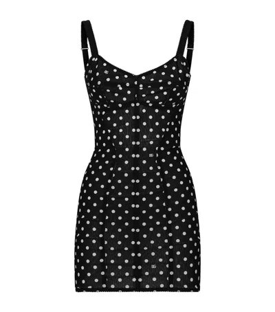 DOLCE & GABBANA POLKA DOT MINI DRESS