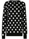 Dolce & Gabbana Knitwear Pois In Black